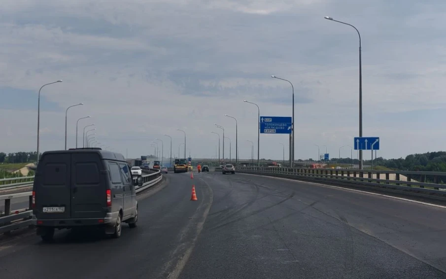 Завершились работы по ликвидации колейности на первом участке подъезда к Борскому мосту